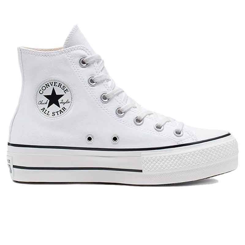 Muchas situaciones peligrosas Leo un libro Paternal Converse All Star| Comprar Convese de bota blancas de lona y plataforma