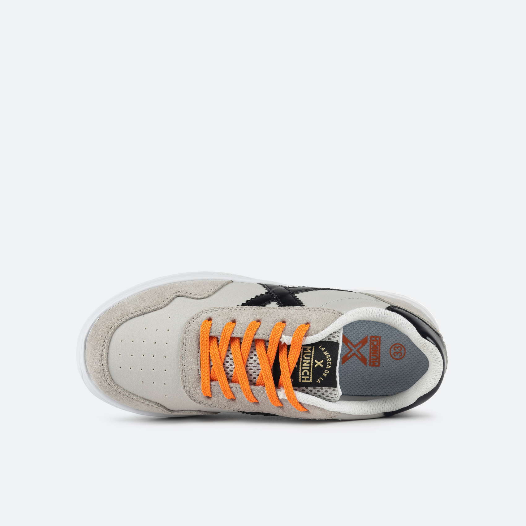 Zapatillas Casual Infantil Munich Mini Balloo 04 Gris y Negro Ligeras-8893004 Munich - details 3
