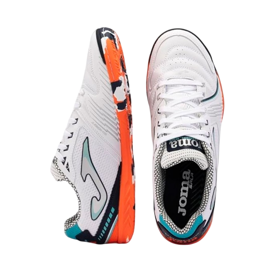 Zapatillas Futbol Sala Hombre Dribling 2432 Blanco/Naranja Resistentes-DRIW2432IN Joma - details 2