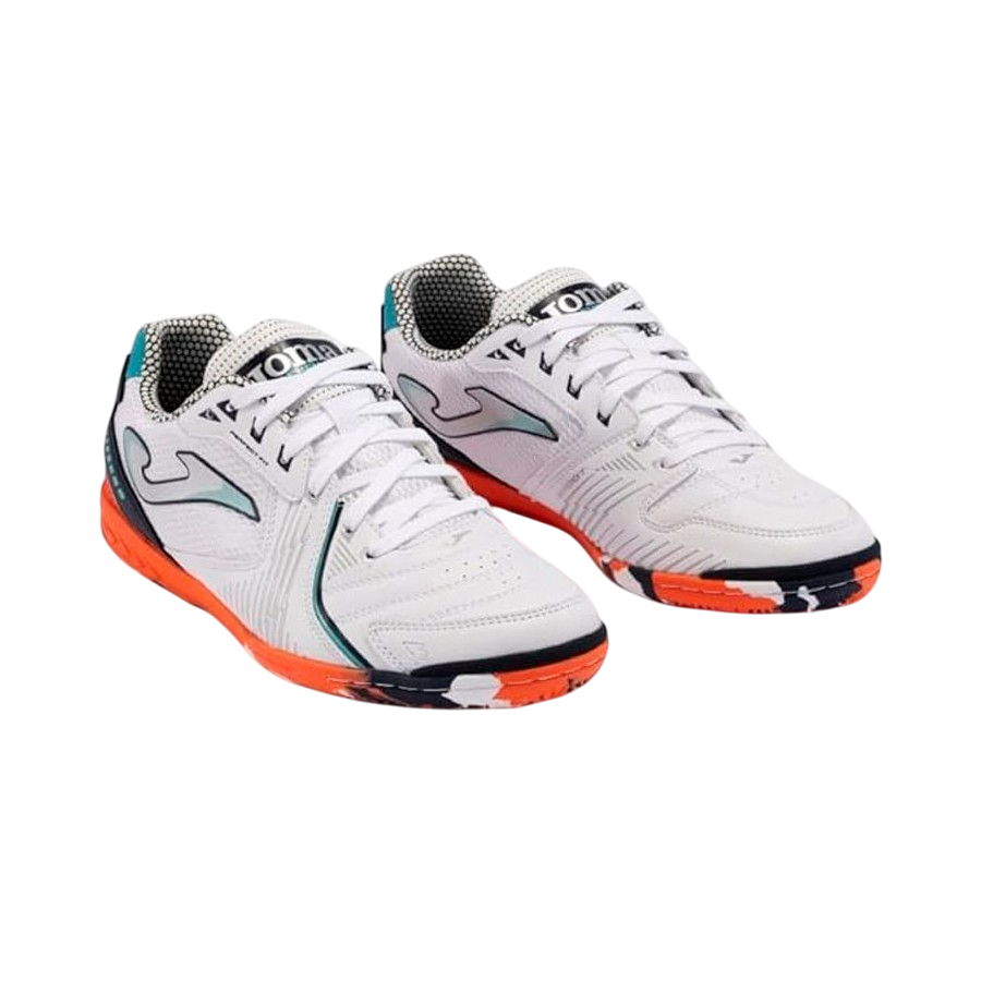 Zapatillas Futbol Sala Hombre Dribling 2432 Blanco/Naranja Resistentes-DRIW2432IN Joma - details 1