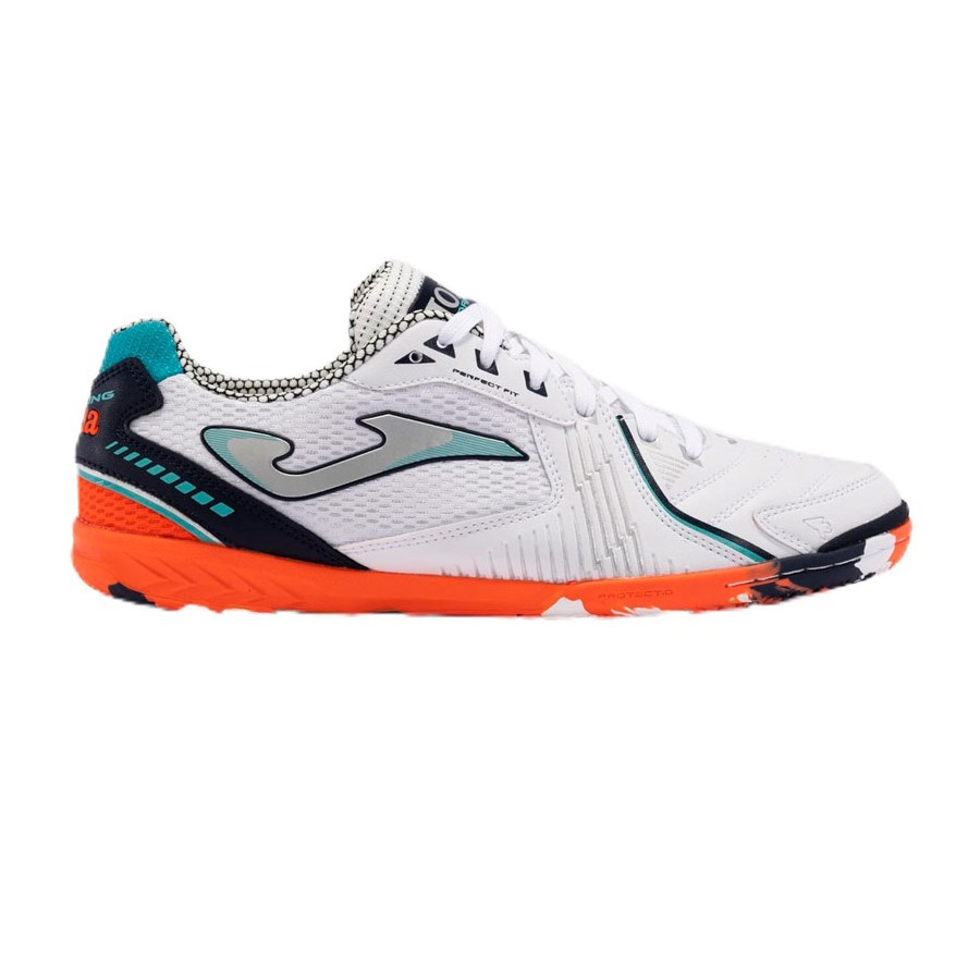 Zapatillas Futbol Sala Hombre Dribling 2432 Blanco/Naranja Resistentes-DRIW2432IN Joma - details 0